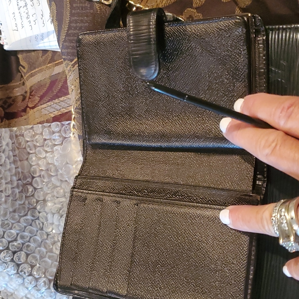 Louis vuitton trio momgram epi homme / wallet key chain cover some flaws box - Picture 12 of 16